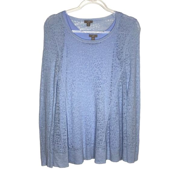 J. Jill Sweaters - J Jill Womens 2 Piece Sweater Set Blue Sweater Shell Tank Size XS Petite